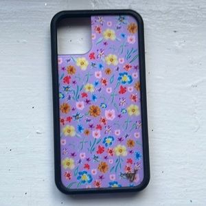 Purple wildflower iPhone 11 case